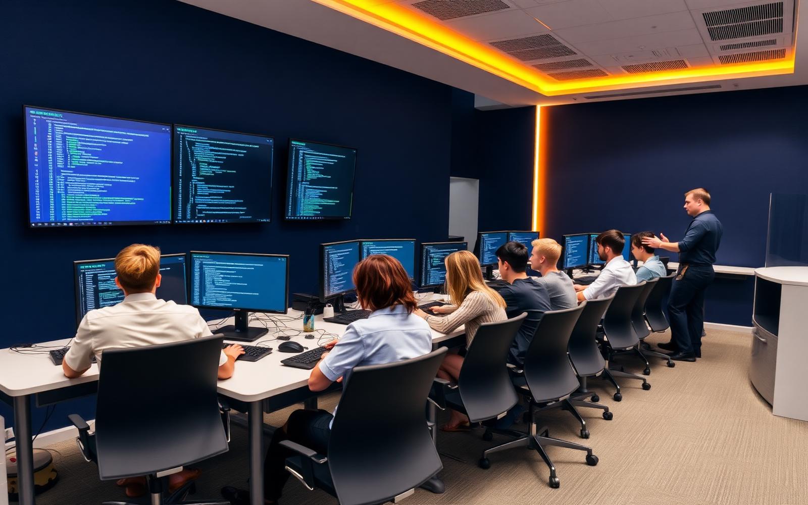 Nexbrik Academy students learning career-focused technology courses
